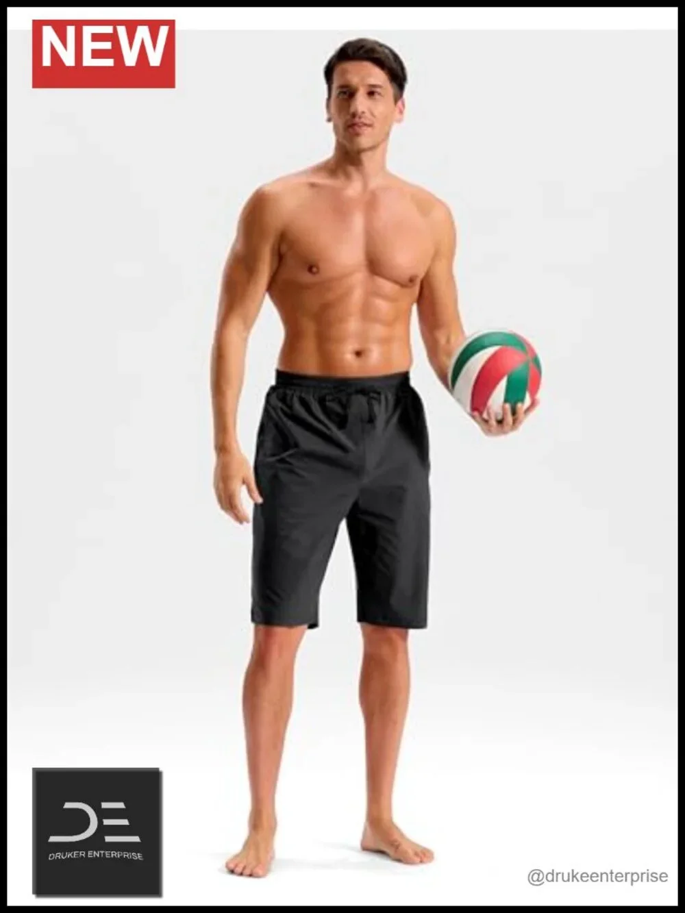 Men's Quick Dry Board Shorts 9/11 inch Inseam with Pockets No Liner